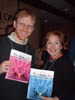 Peter Gordon and Ann Marie McNamara show off a couple of Peter's books Peter Gordon and Ann Marie McNamara show off a couple of Peter's books