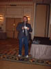 Merl Reagle warming up the crowd Merl Reagle warming up the crowd