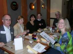 Cru Dinner &mdash; Vic Fleming, Bonnie Gentry, Lanie Cantor, Paul Bayer, Len Elliott and Judy Pozar