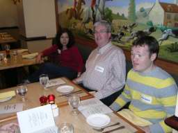 Cru Dinner &mdash; Nancy Taubenslag, Al Sanders and Brian Domini