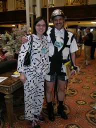 The stellar Stella Daily with J!m Jenista. J!m's costume courtesy of Goodwill.
