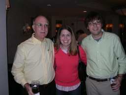 Judge Vic Fleming with his daughter Elizabeth and her fianc&eacute; Emmett Weindruch