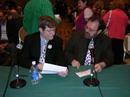 Neil Conan with Merl Reagle at the finals