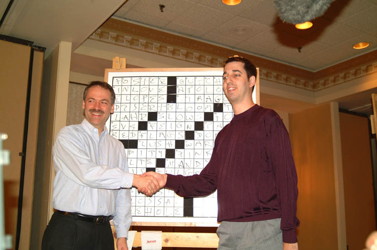 Trip Payne and Will Shortz