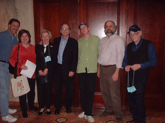 Howard and Gladys Sommers, Frances Hansen, David Kahn, Brendan Quigley, Rich Silvestri and Mel Taub