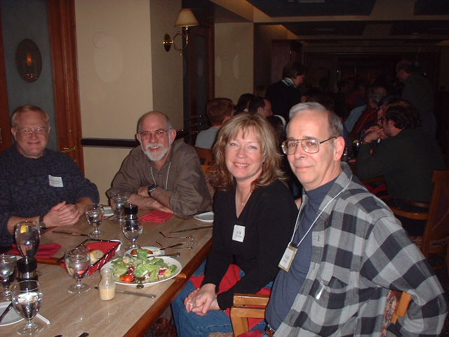 Cru Dinner - Michael Goodman, Michael Alpern, Kim Taylor and Rich Norris