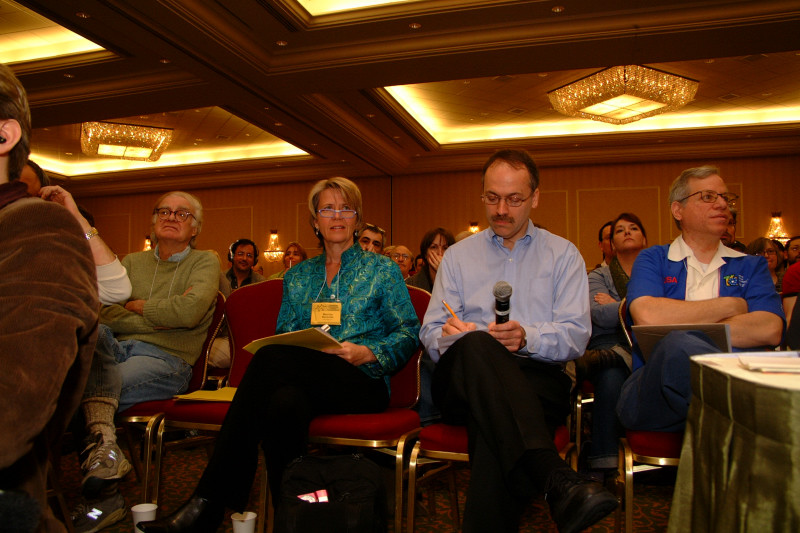 Jim Page, Martha Barnette, Will Shortz, Stan Newman