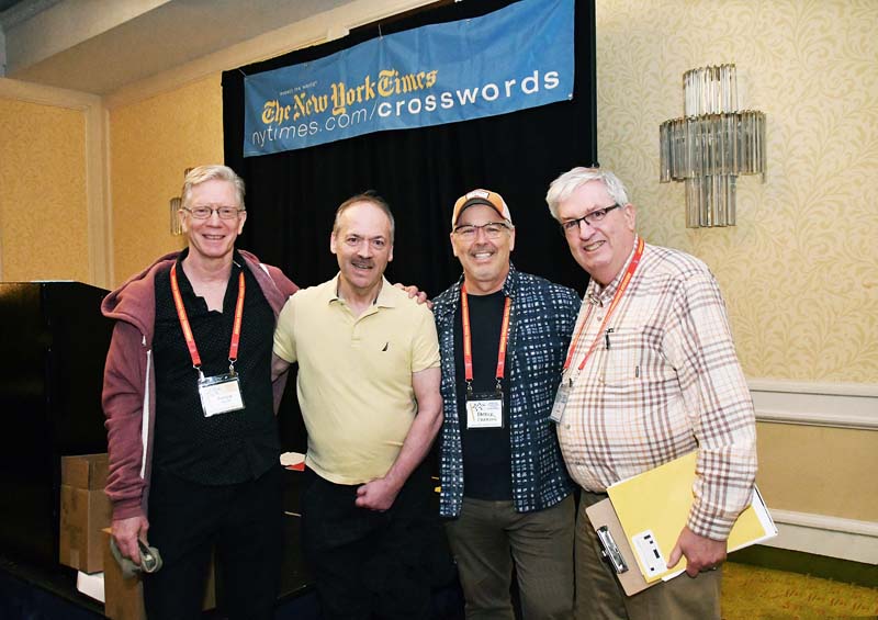 Patrick Merrill, Will Shortz, Patrick Creadon and Al Sanders