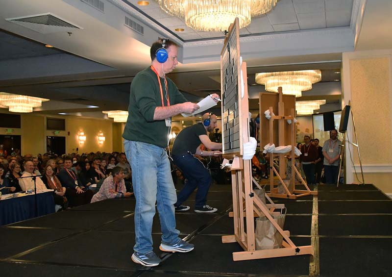 Will Shortz Enjoys Front Row Seat