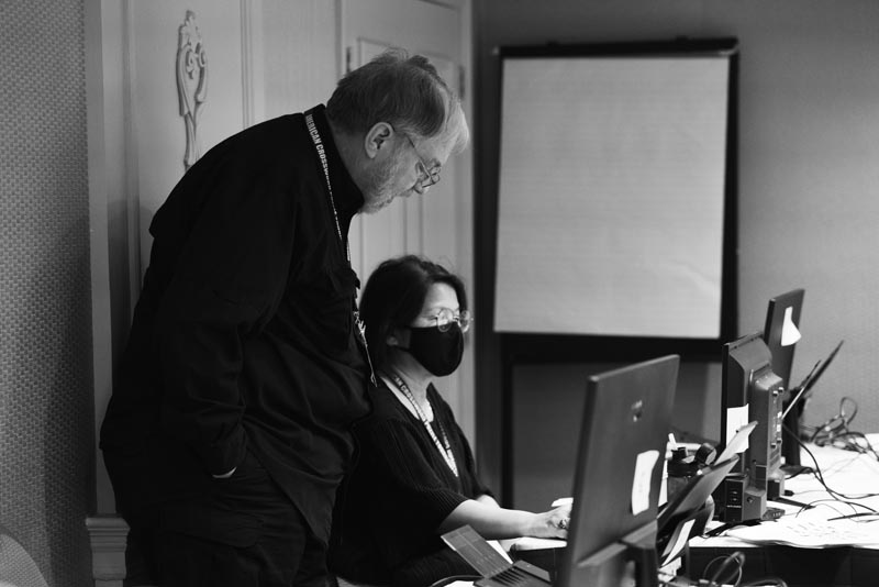 Jim Russell and Jen consult